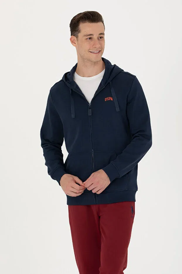 Мужской кардиган на молнии с капюшоном U.S. Polo Assn., 164809 — фото 3