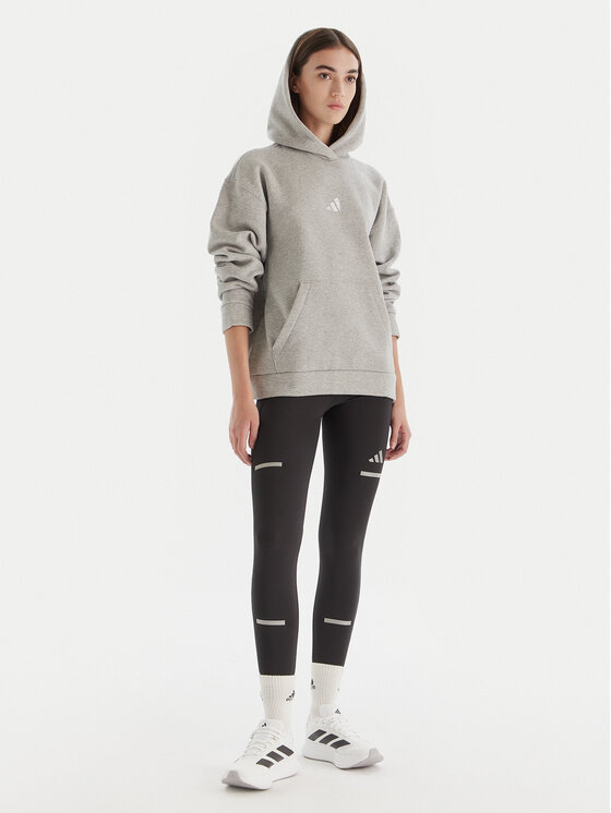 Свитшот loose fit ALL SZN Holiday Glitter Fleece JV5757 Adidas, серый — фото 2
