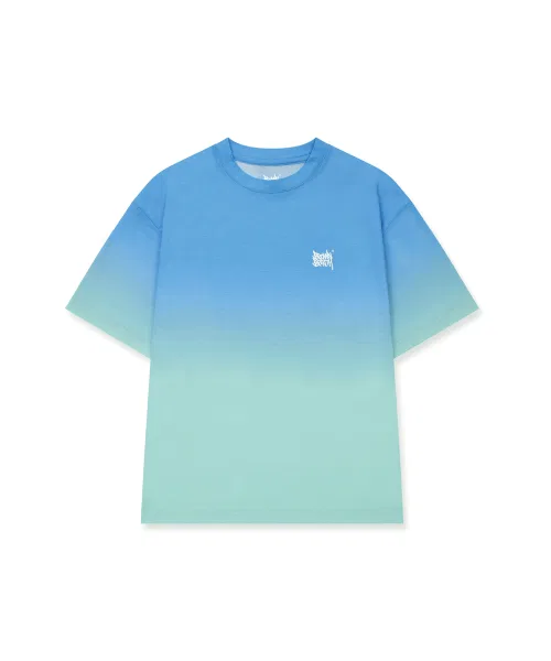 Детская футболка с градиентным принтом BROWNBREATH KIDS, Blue — фото 3