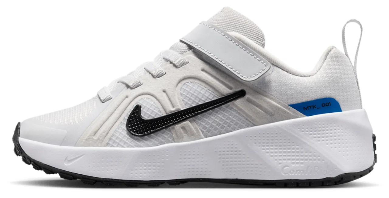 Детские кроссовки для мальчиков с регулируемым ремешком Nike Metro Tek, Black/Photon Dust/Off White — фото 2