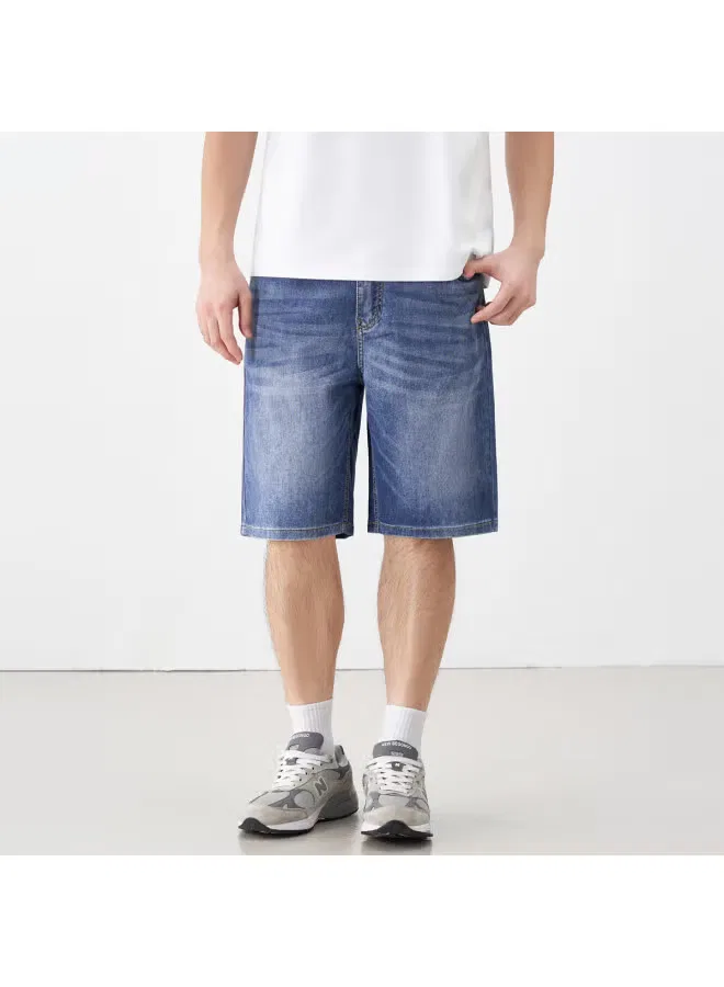 Шорты джинсовые летние с эффектом потертости для мальчиков Gxg.Jeans — фото 3