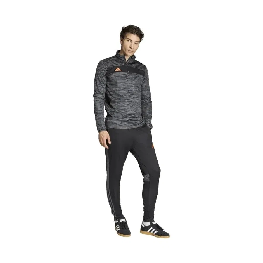Спортивные штаны с технологией Aeroready, модель Tiro Es Pnt, adidas, Черный — фото 4