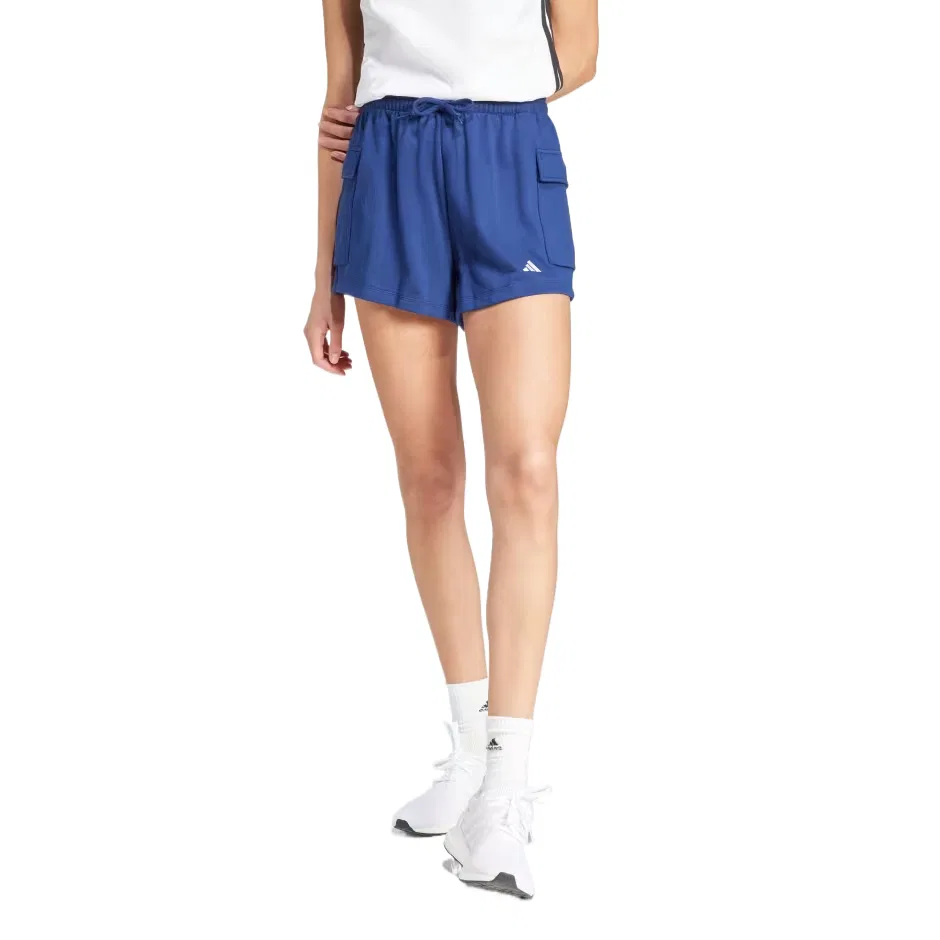 Женская юбка-шорты карго с длинным рукавом Adidas, Dark Blue/White — фото 3
