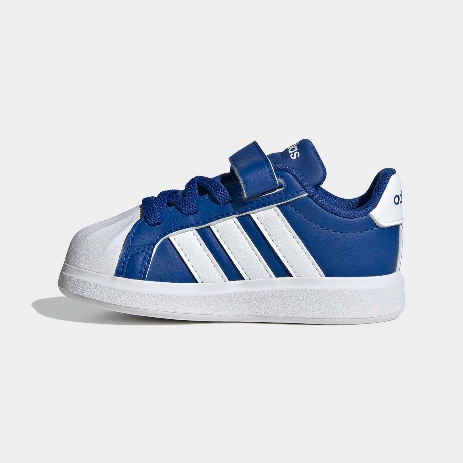 Детские кроссовки с 3-полосками Adidas Sportswear, Royal Blue/White/Grey — фото 3