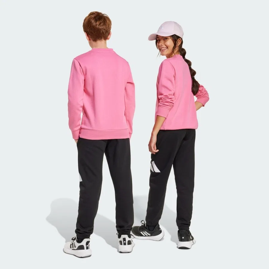 Детский спортивный костюм с молнией adidas Sportswear JD2096 Essentials Joggers Set Kids, Розовый — фото 2