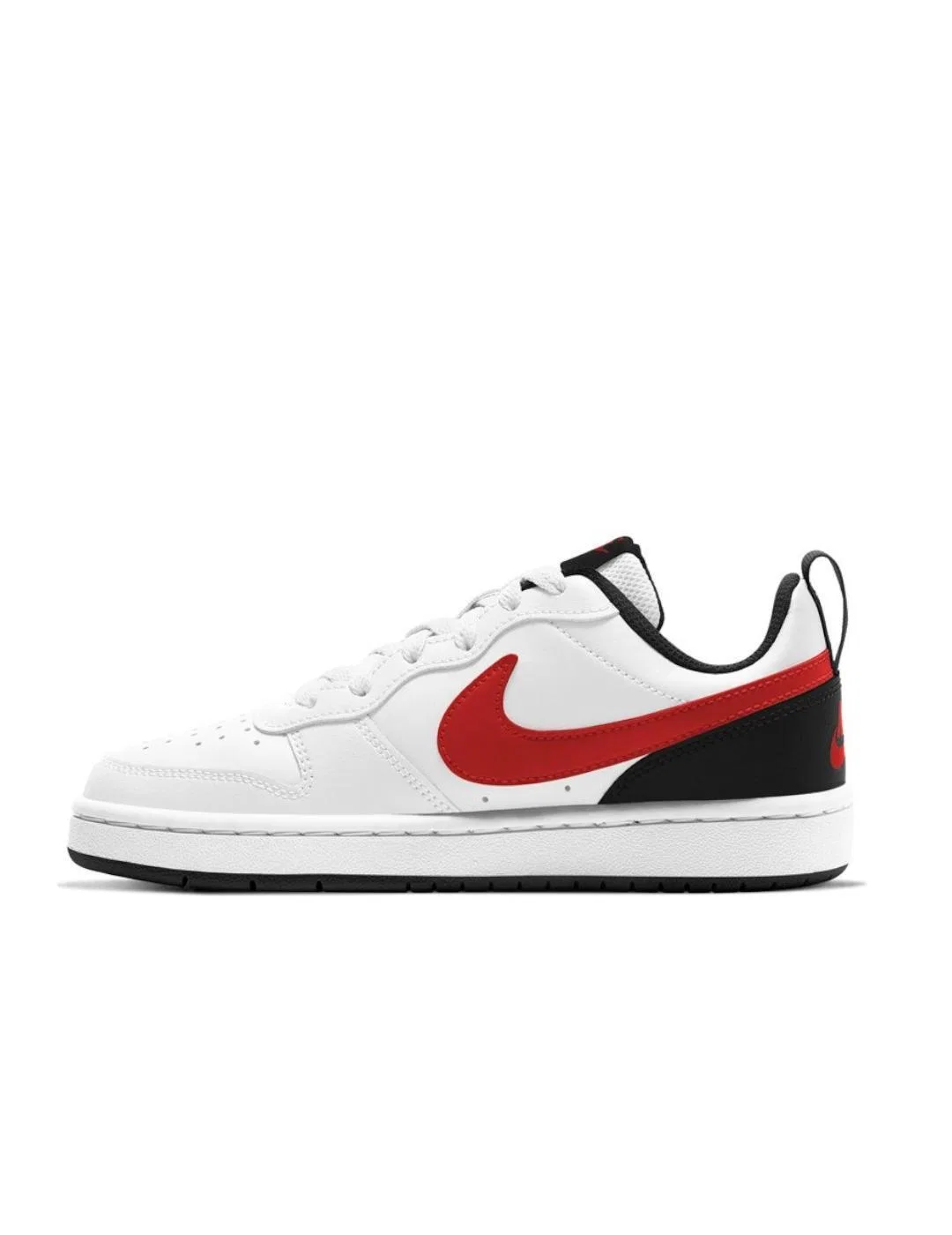 Детские кроссовки с кожаным верхом Court Borough Low 2 Nike, White — фото 2