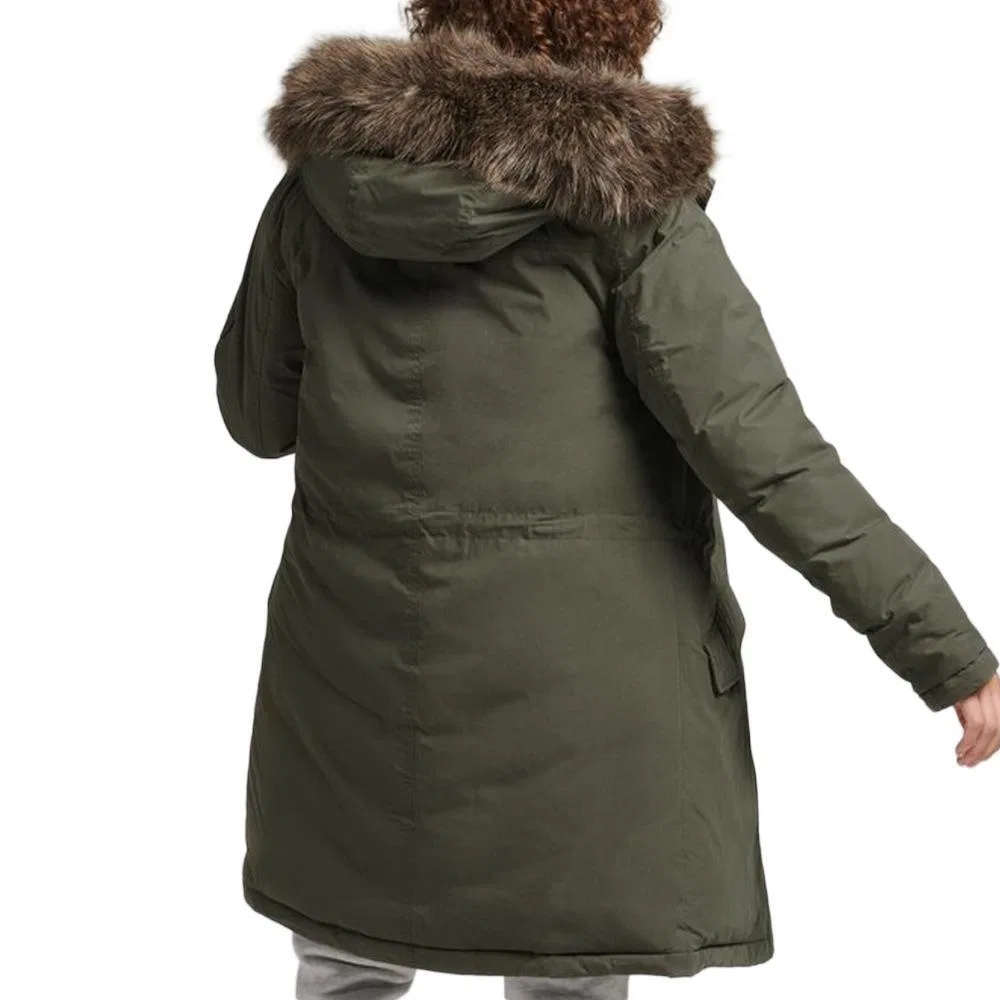 Женская парка с капюшоном Everest Superdry, Khaki — фото 3