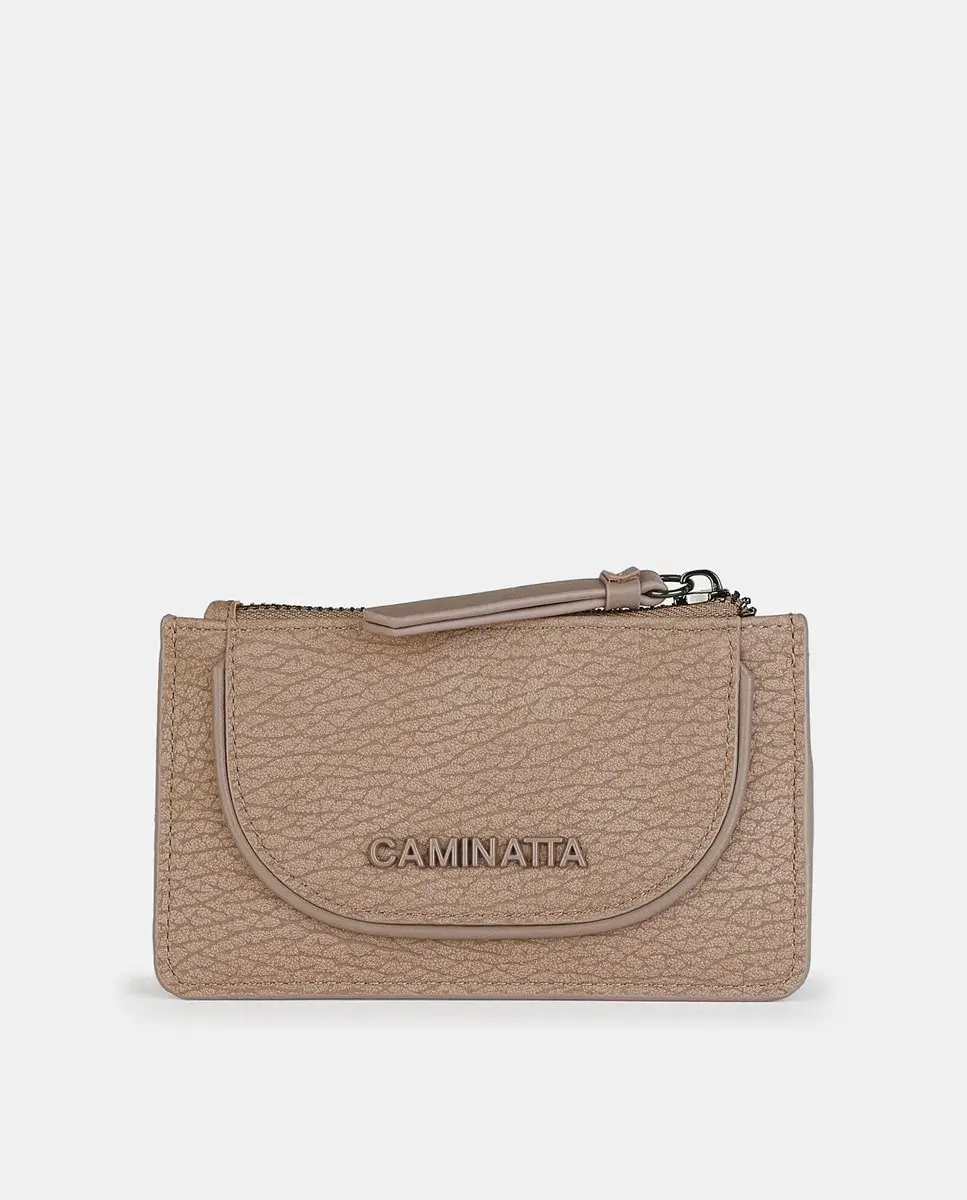 

Кошелек-дерматин с застежкой-молнией Caminatta, темно-коричневый