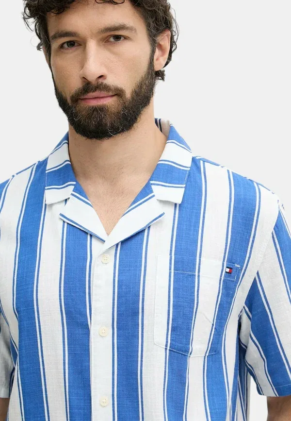 Рубашка хлопковая Shirt Tommy Hilfiger, синий — фото 3