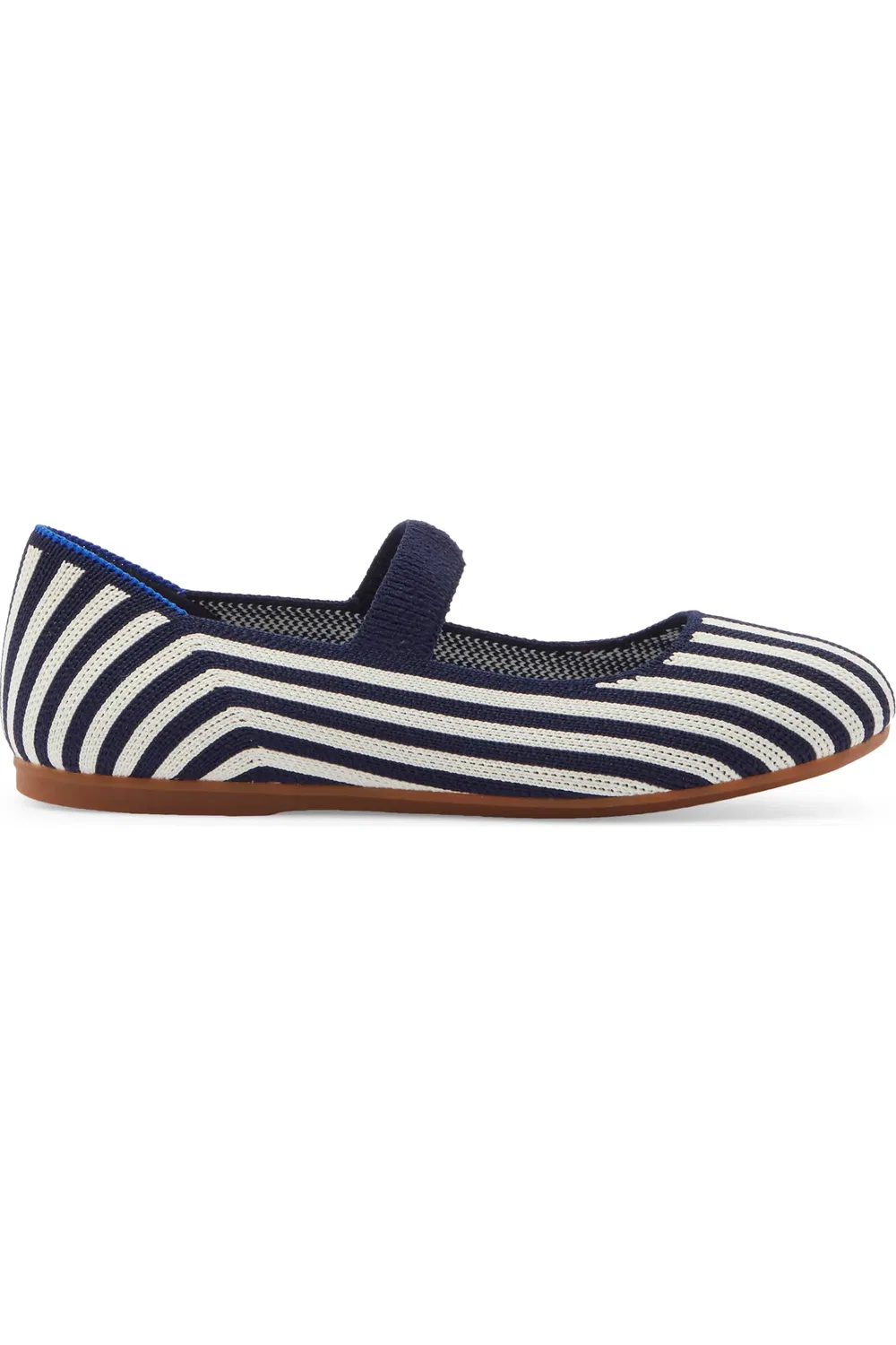 Детские туфли Мэри Джейн с регулируемым ремешком Rothy's, Sailor Stripe — фото 3