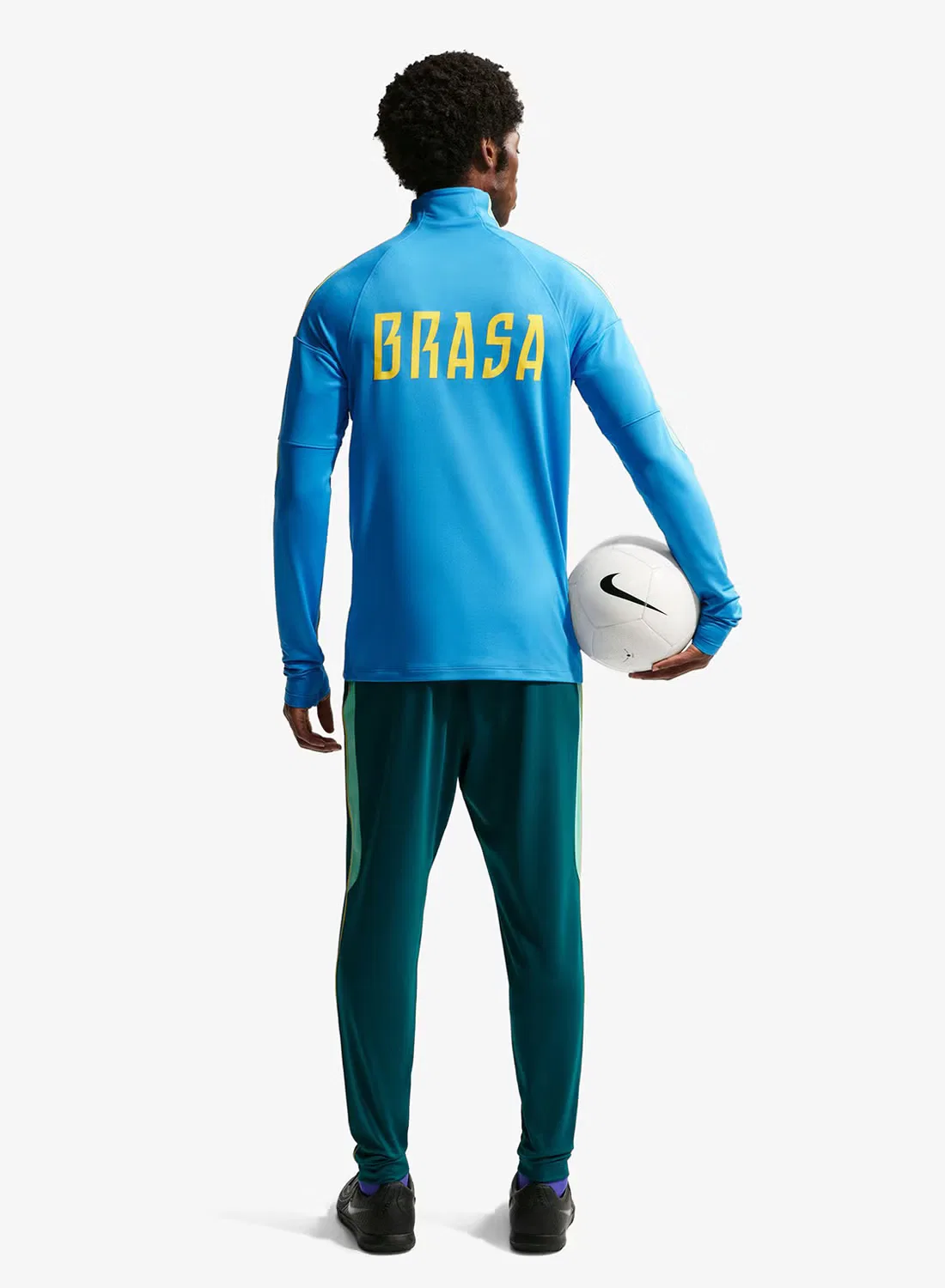 Штаны спортивные с логотипом Brazil Academy Nike, бирюзовый — фото 2