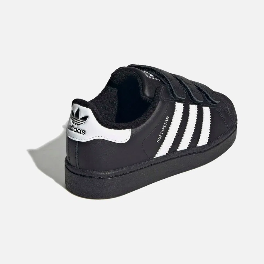 Детские спортивные кроссовки с закрытой пяткой Originals Superstar II Comfort Closure, adidas, Черный — фото 4