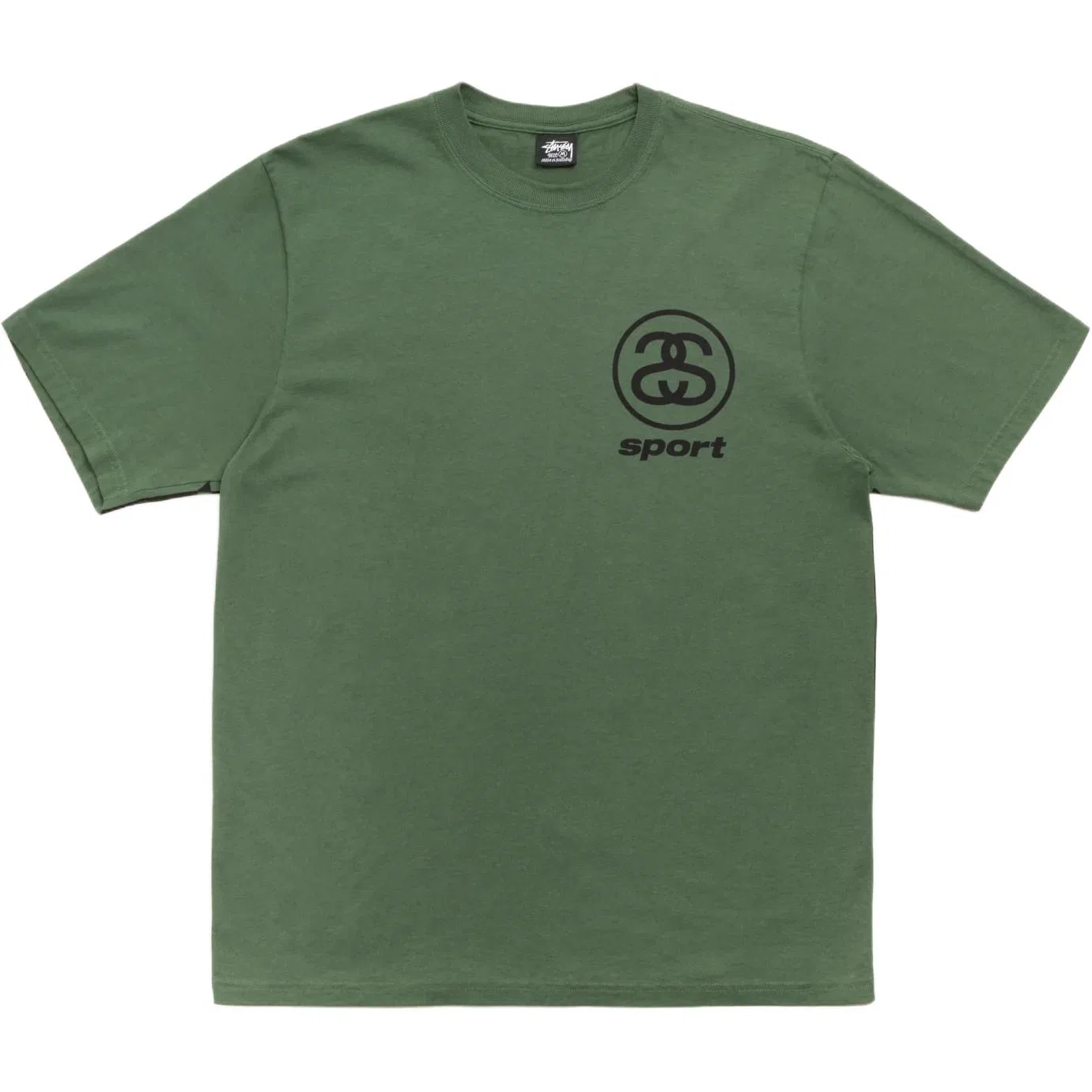 Детская футболка с круглым вырезом Stussy, Pine Green