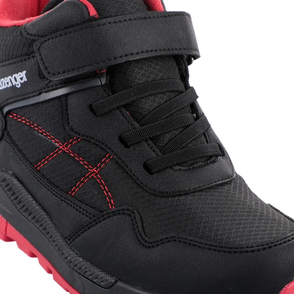Детские ботинки водонепроницаемые Slazenger KETI I, Black Red — фото 4