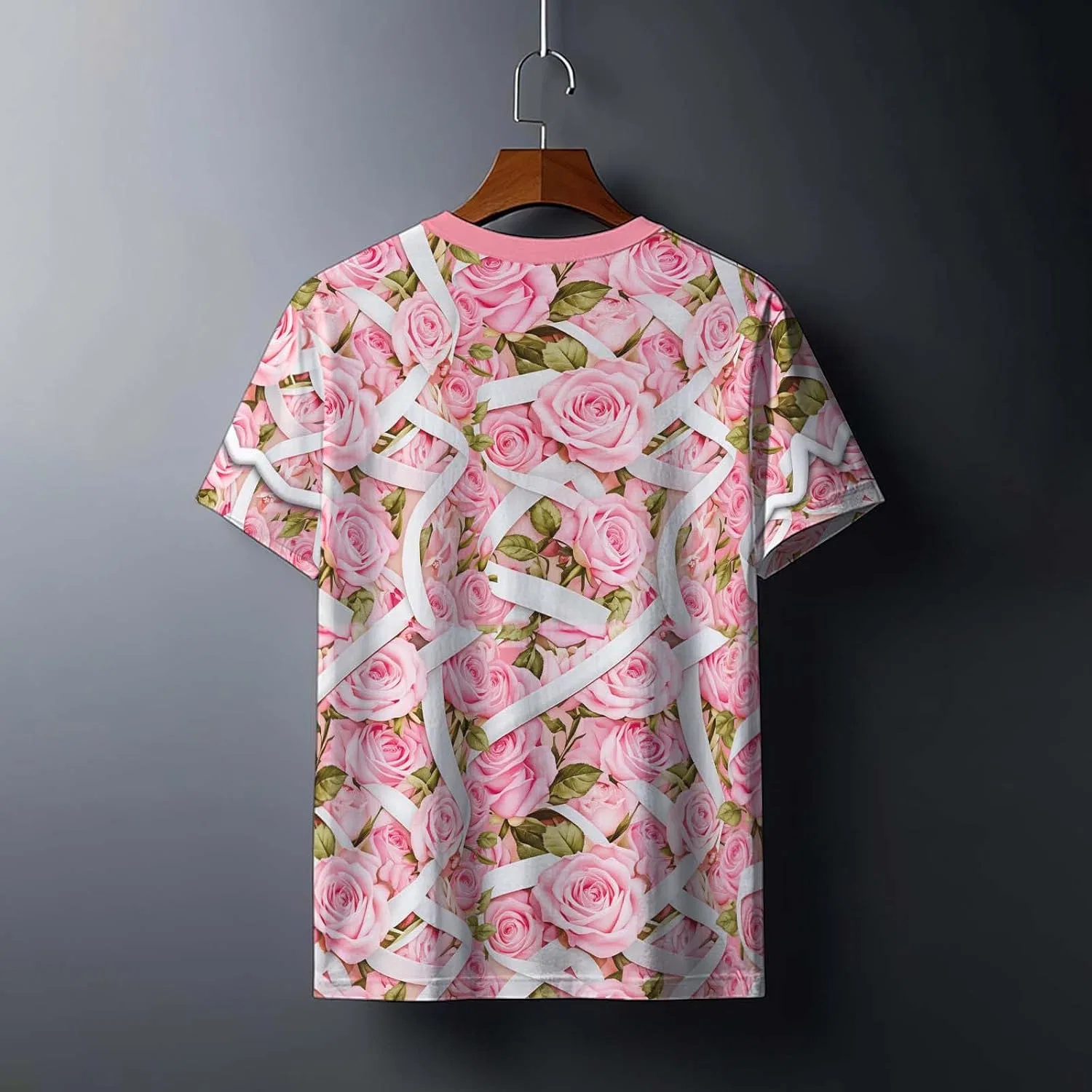 Футболка с принтом Unisex Tuxedo, Pink — фото 3