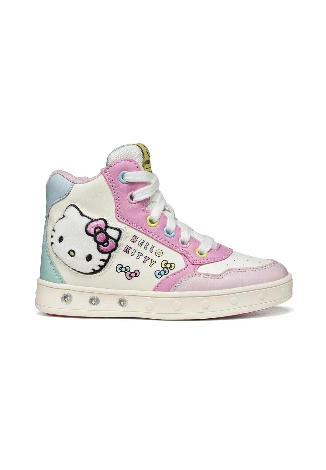 J skylin girl - кроссовки Geox, Pink Multicolor