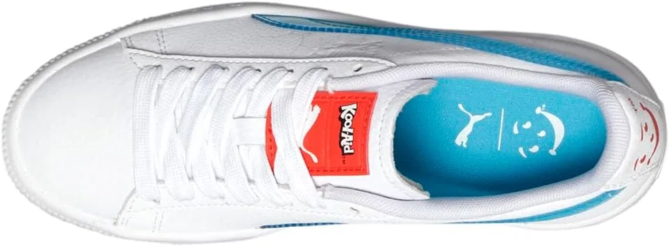 Детские кроссовки для мальчиков с шнуровкой X Clyde PUMA, White — фото 4
