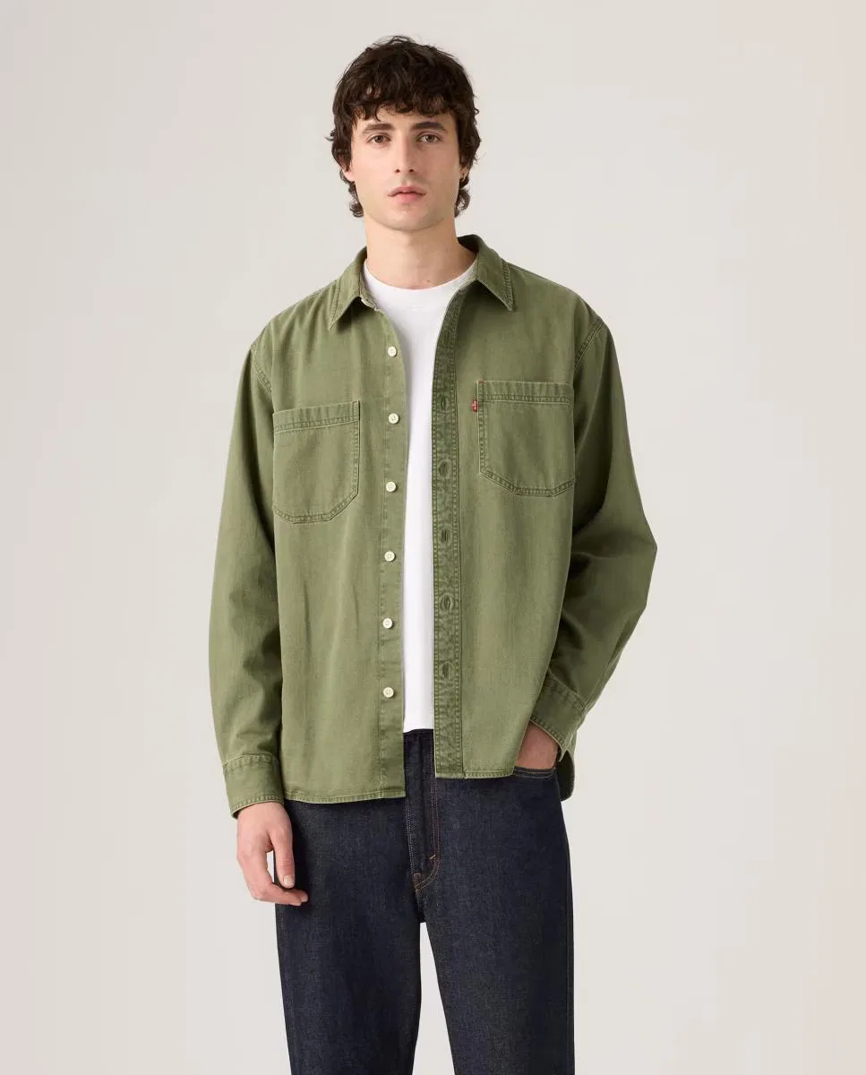 Мужская рубашка с длинным рукавом, Vaquera, Levi's, зеленый