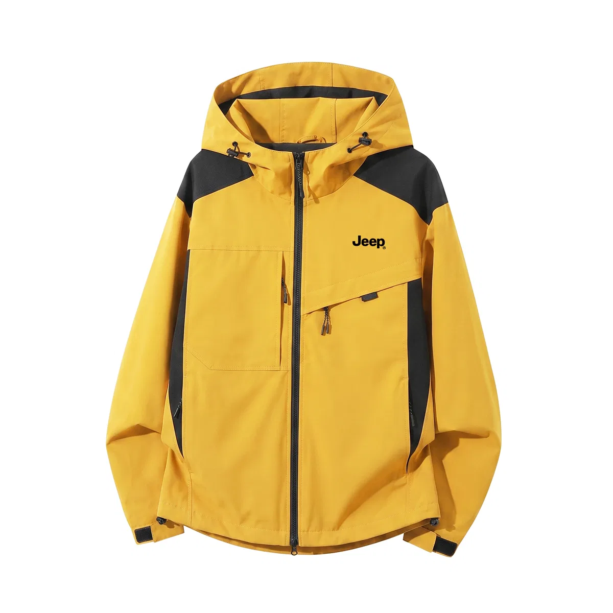 Детский худи с капюшоном, немодельный, прямой крой, Jeep, Earth Yellow