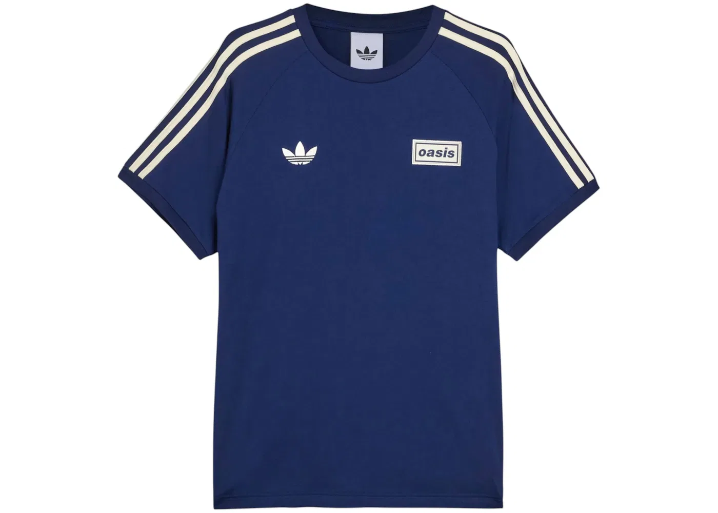 Детская футболка с принтом Adidas x Oasis Tour 3-Stripes Adidas, Night Indigo/Cream White