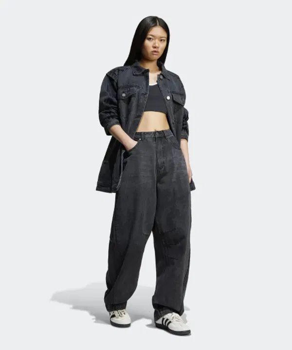 Джинсовая куртка-рубашка Adilenium 3 от Adidas, черный — фото 3