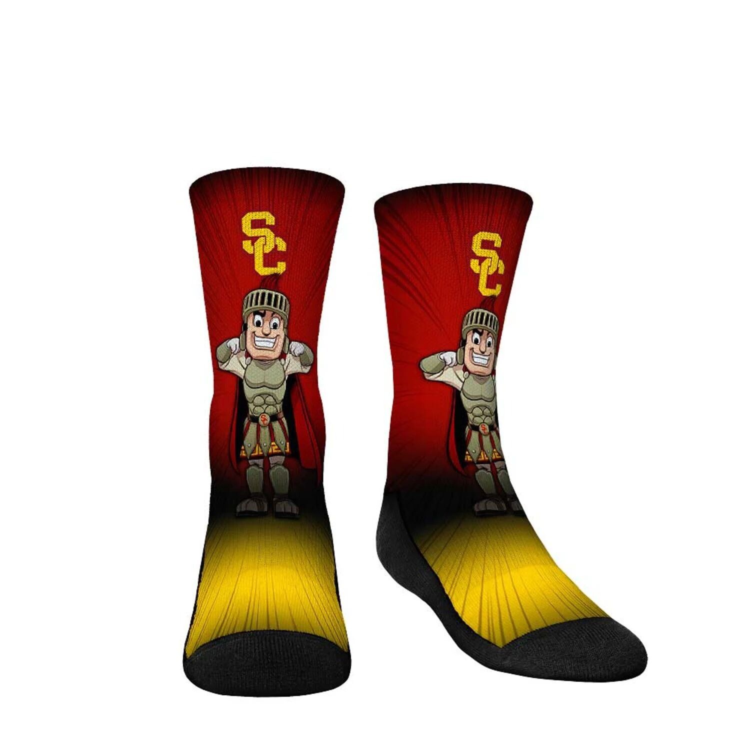 

Молодежные носки Rock Em Носки-талисманы USC Trojans Pump Up Crew Unbranded