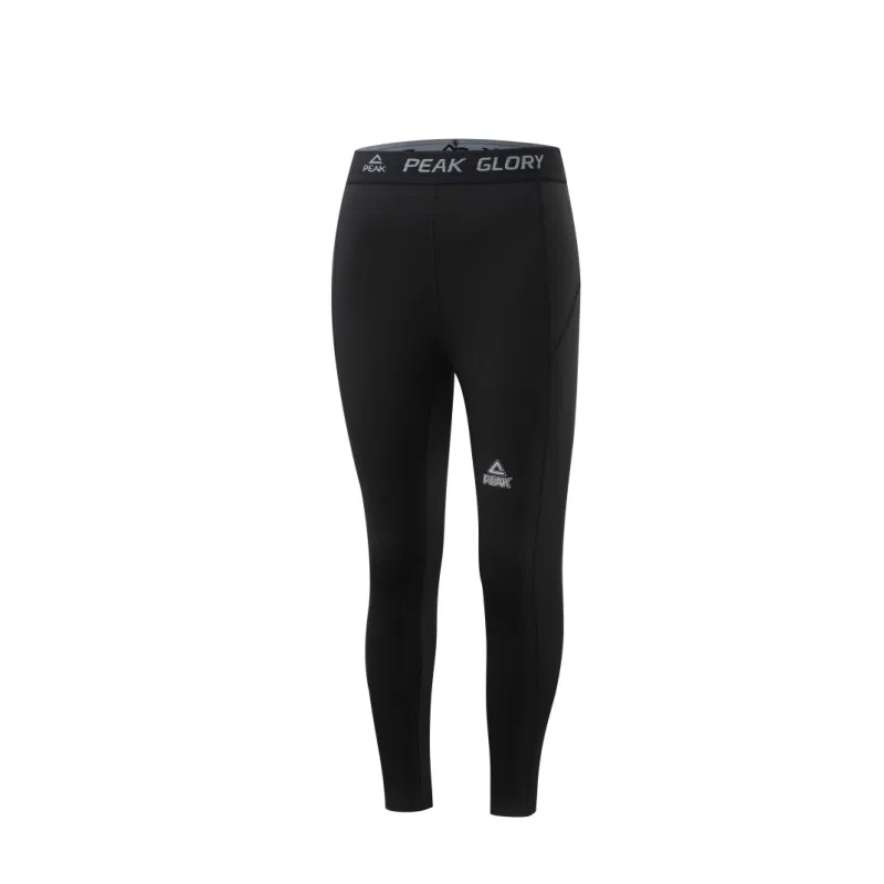 Детские быстросохнущие штаны с флисом PEAK Black Fleece-Lined
