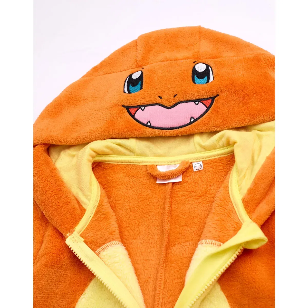 Детский комбинезон-кигуруми с принтом Charmander Pokemon, Orange — фото 3