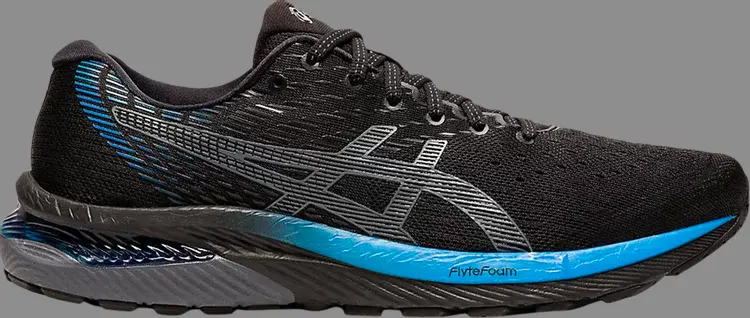 Кроссовки gel cumulus 22 black directoire blue Asics, черный