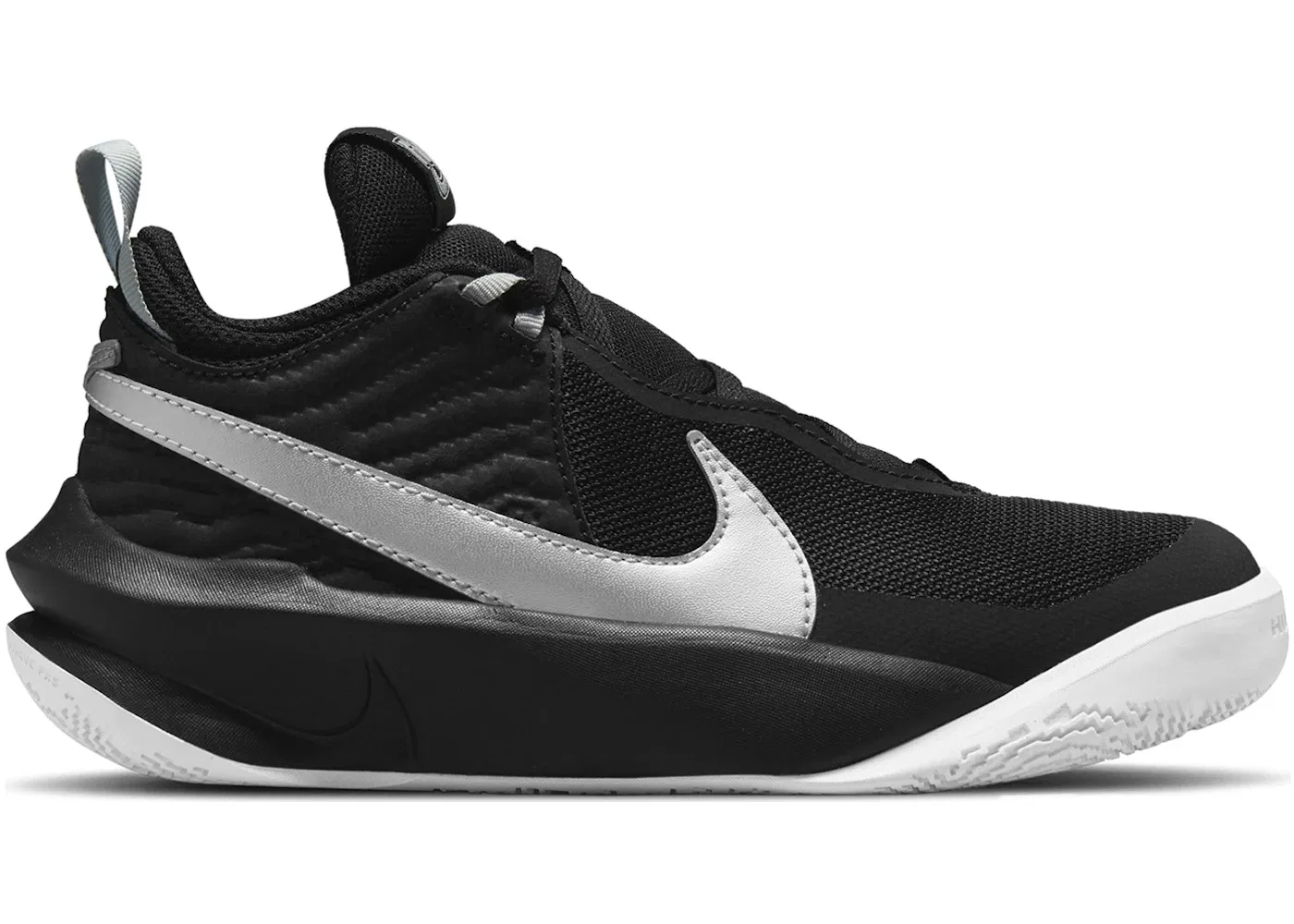 Детские кроссовки для активного спорта Nike Team Hustle D 10 Nike, Black/Volt/White/Metallic Silver