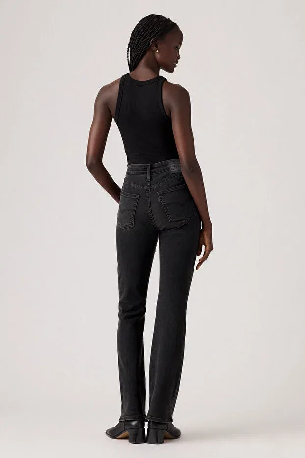 Женские джинсы из денима с завышенной талией Levi'S, Black — фото 2