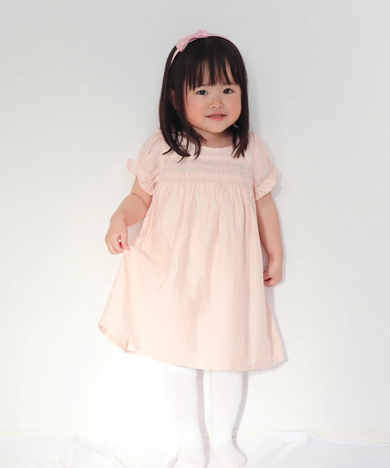 Детское платье для девочек с вышивкой coto cotte DADWAY, Pink
