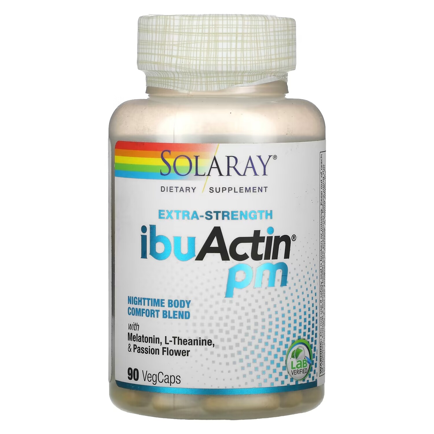 

Solaray IbuActin PM повышенной силы, 90 растительных капсул