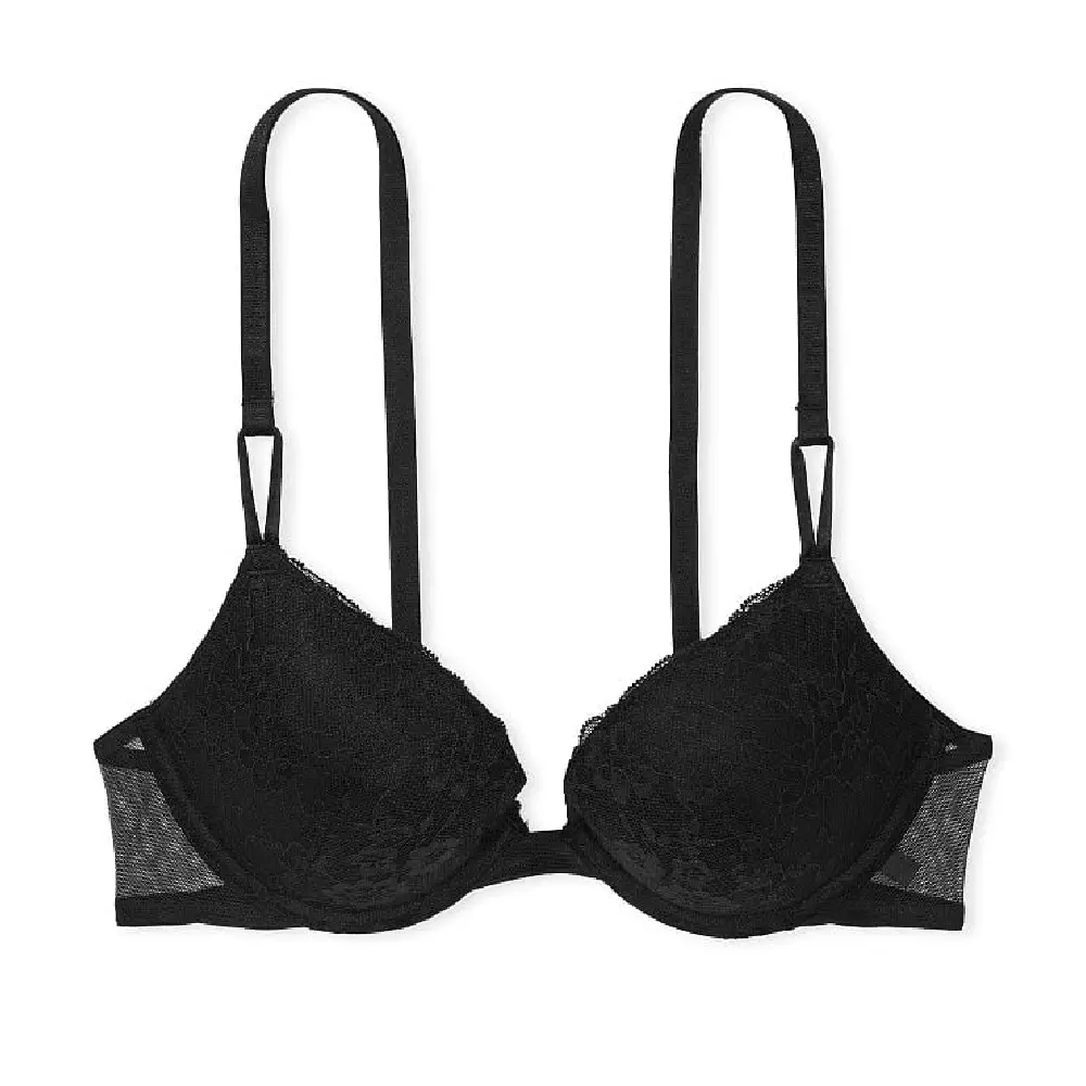 

Бюстгальтер Victoria's Secret Sexy Tee Posey Lace Push-Up, черный