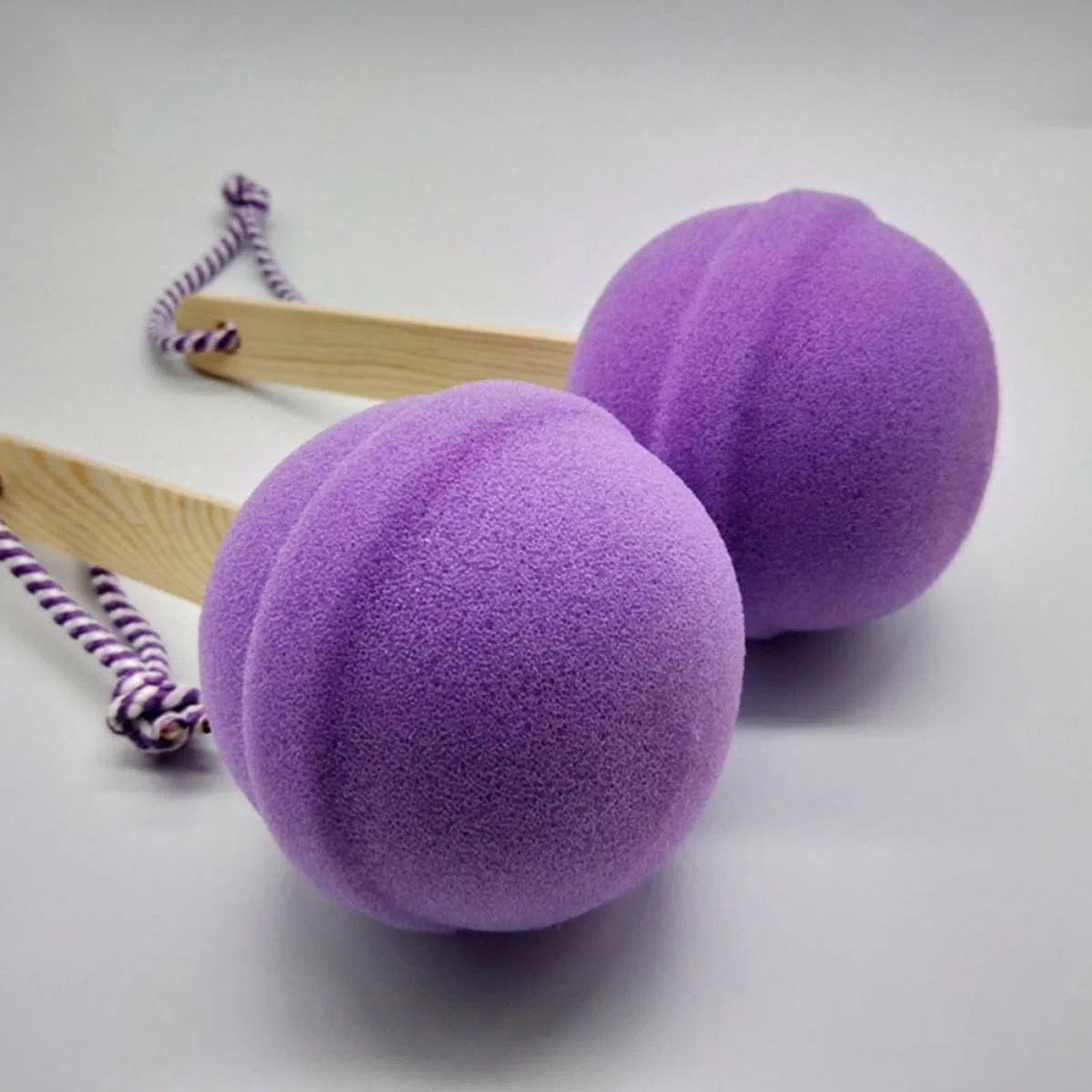 Набор банных губок 4 шт Lollipop, IMIKEYA, 18x8x8 см, мультиколор — фото 4