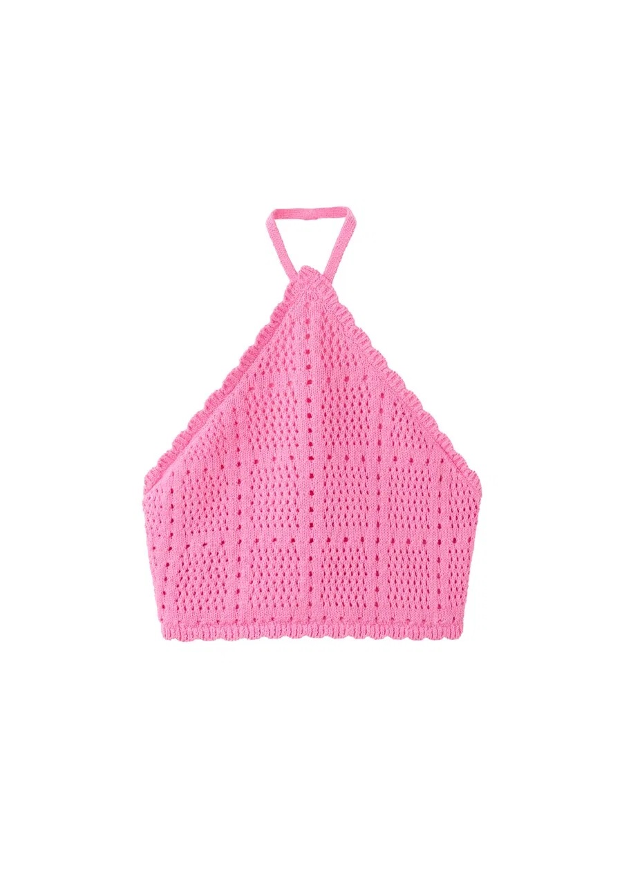 Детский топ MANGO KIDS 'AYLIN' розового цвета