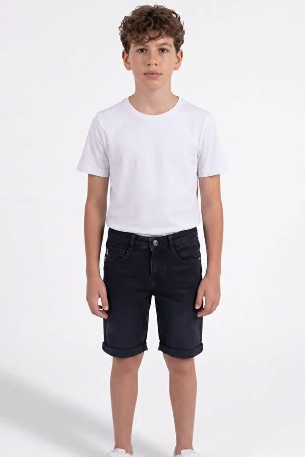 Детские шорты для мальчиков джинсовые Zaziko Kids, Dark Black