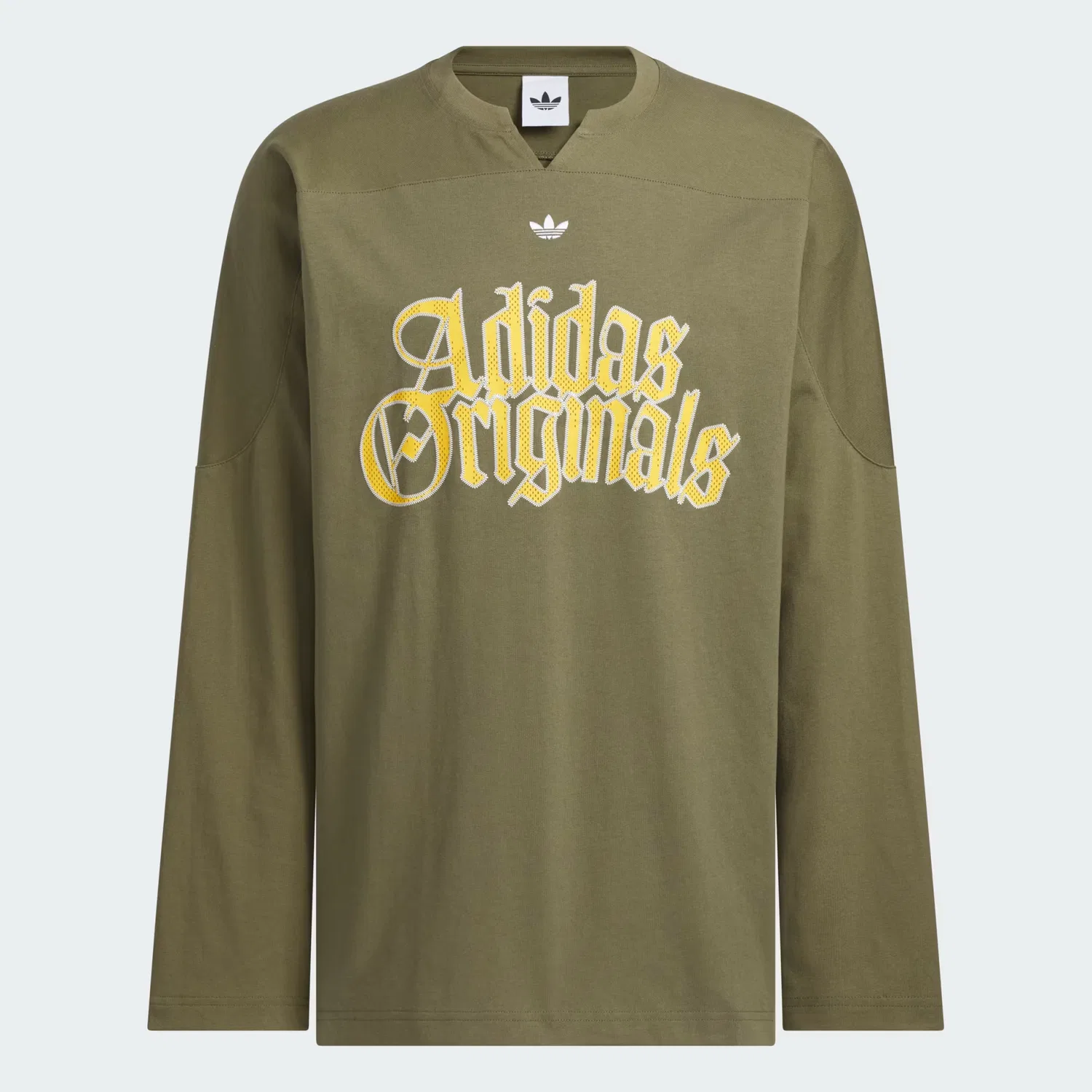 Мужская футболка с длинным рукавом свободного кроя OG M TEE LS Adidas Originals, оливковый — фото 4