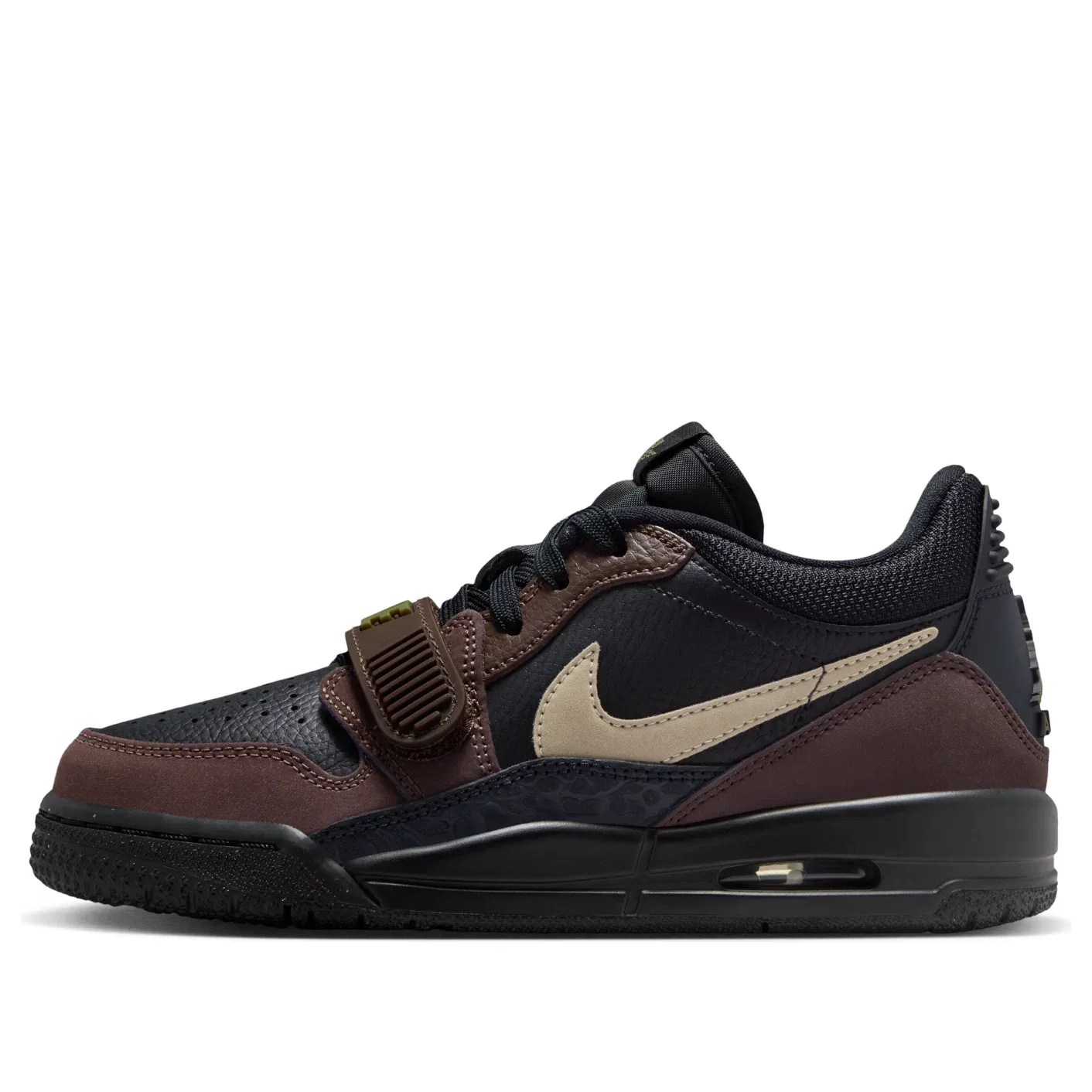 Детские кроссовки с шнуровкой Air Jordan Legacy 312 Low Black Brown, черный