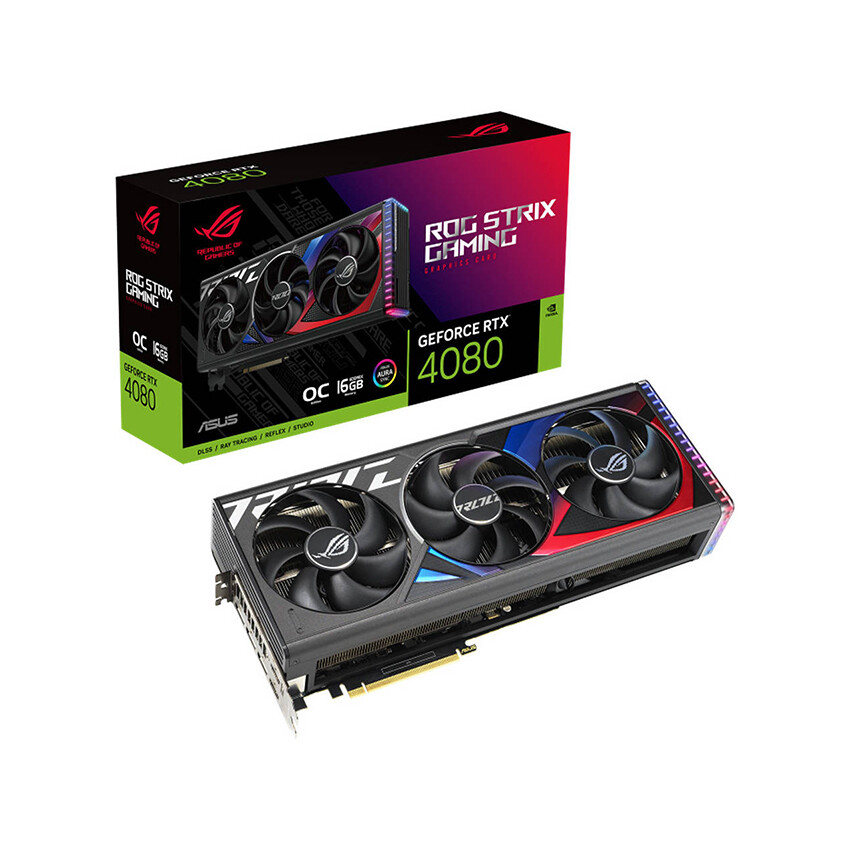 

Видеокарта ASUS ROG Strix GeForce RTX 4080 OC Edition, 16 ГБ