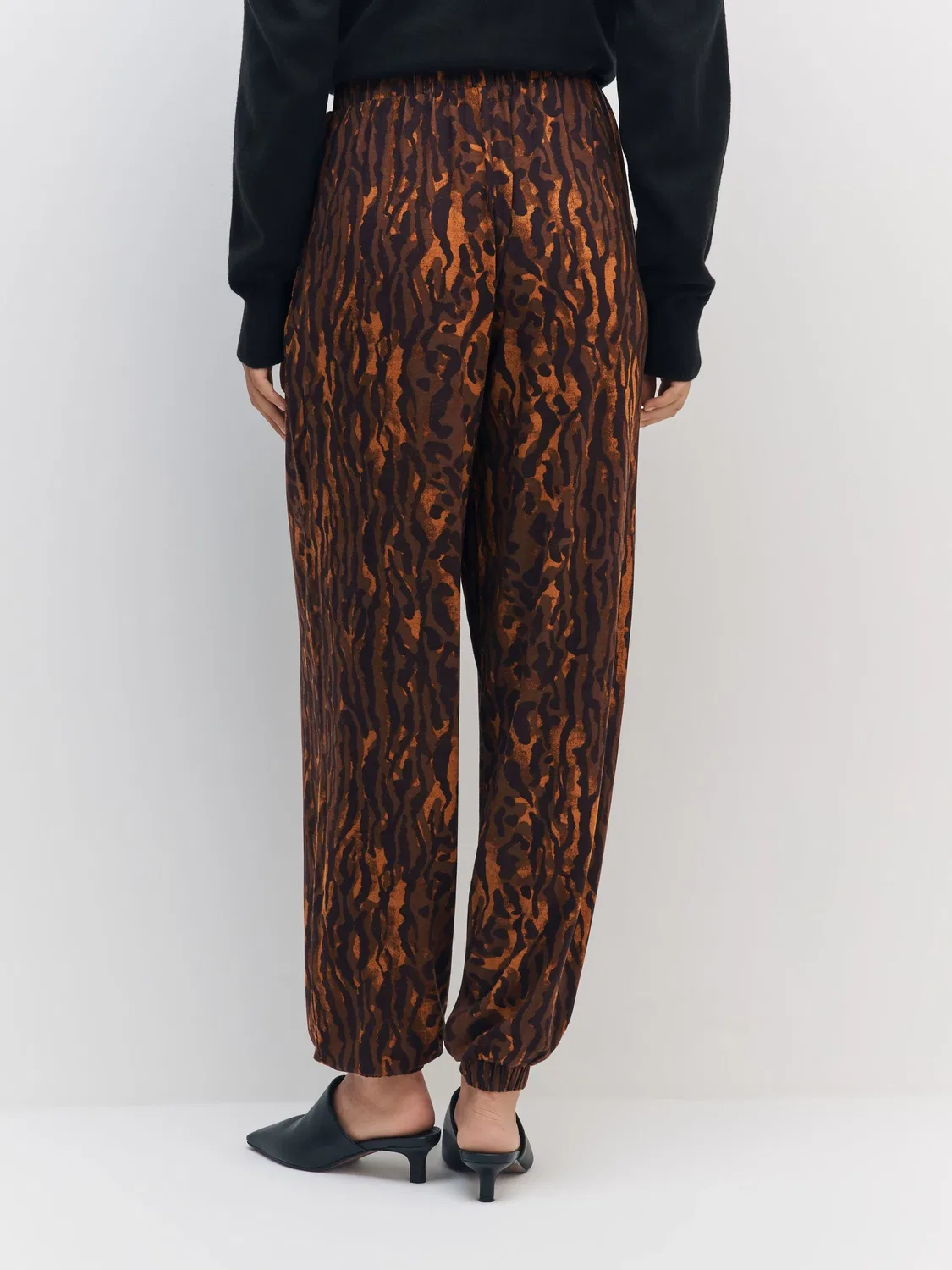 Джоггеры с анималистичным принтом, Animal Print Jersey Harem Joggers Next, Animal Print — фото 3