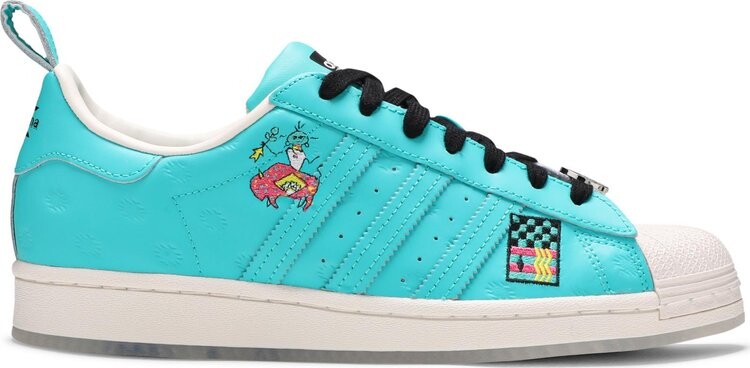 

Кроссовки Adidas Arizona x Superstar 'Have an Iced Day - Teal White', зеленый