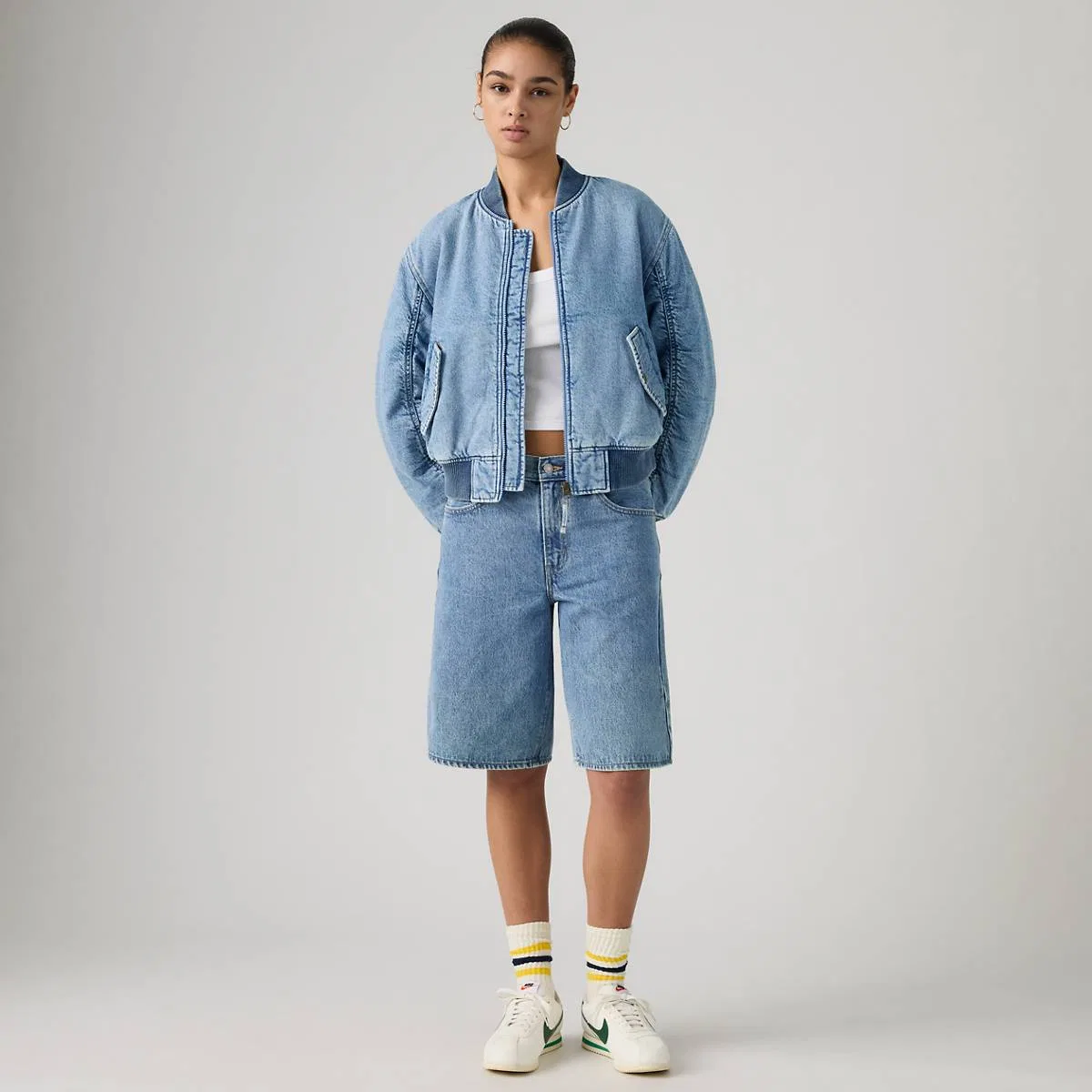Куртка-Бомбер в стиле вестерн «Скаут» Levi's, Good Country Days - Light Wash — фото 2