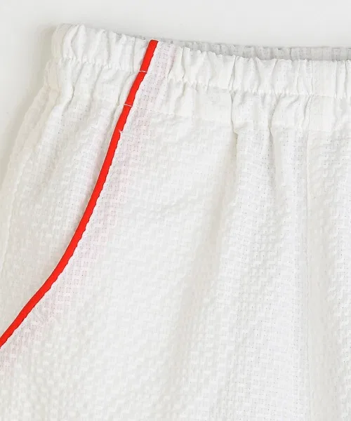 Детские шорты из сизаля с принтом солнца Sunshine Seersucker Shorts moimoln, Ivory — фото 3