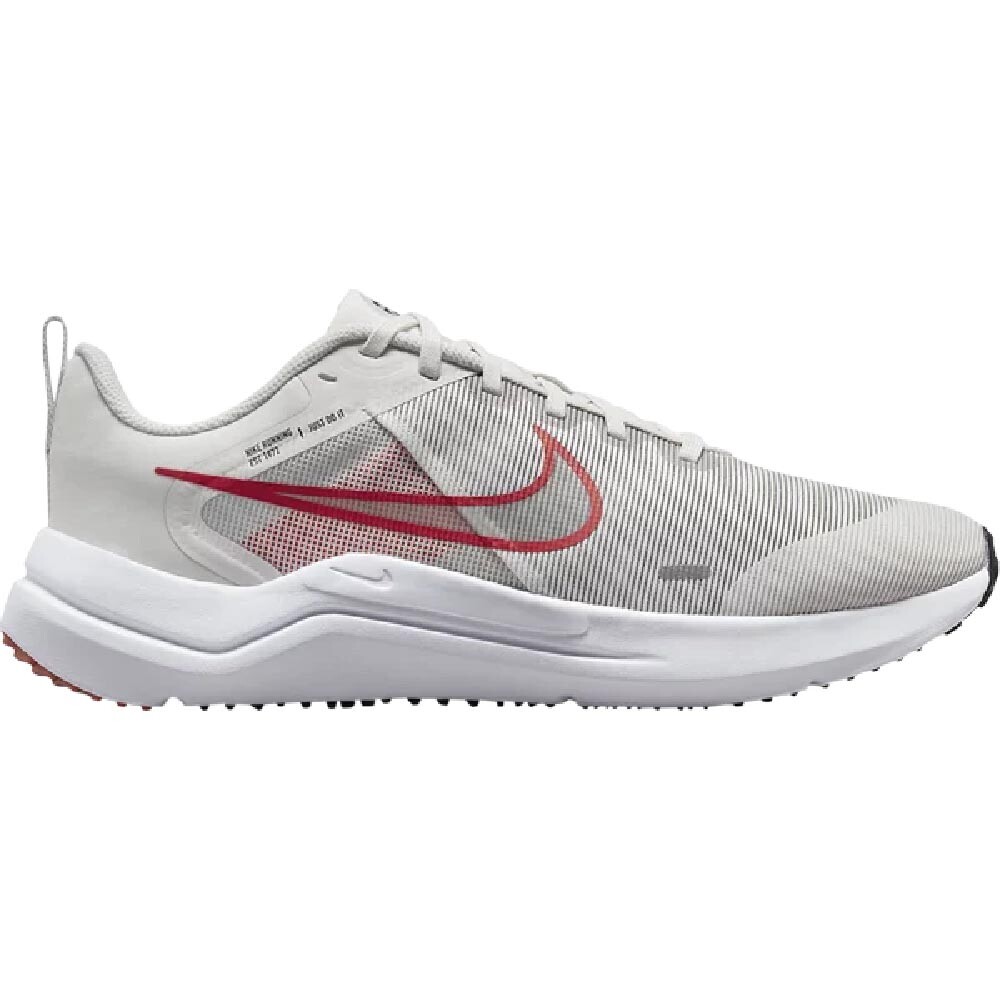 

Кроссовки Nike Downshifter 12 Platinum Tint Light Crimson, белый/серый/красный