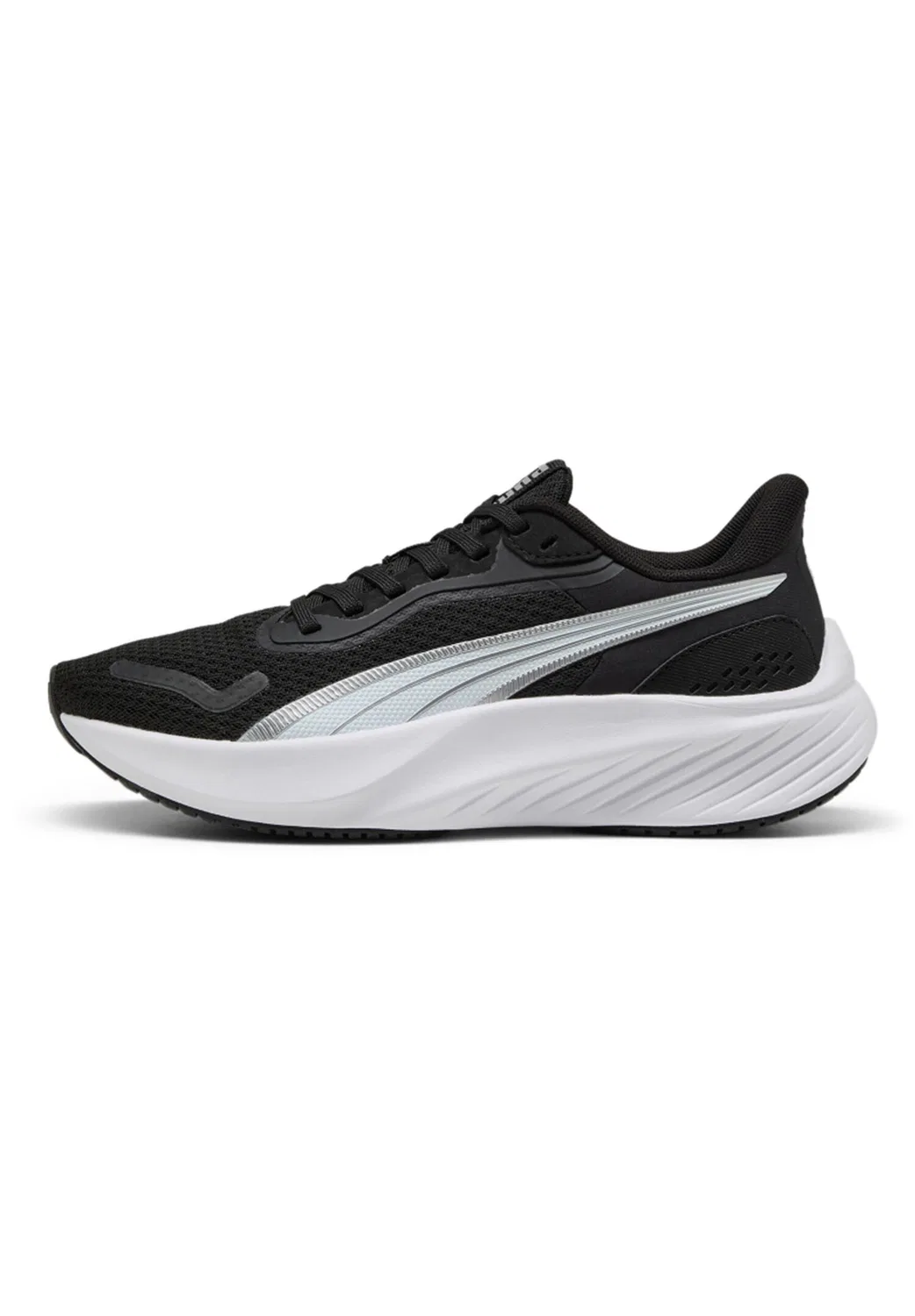 Детские кроссовки для зала Pounce Lite Jr Puma, Schwarz Weiss Schwarz — фото 2
