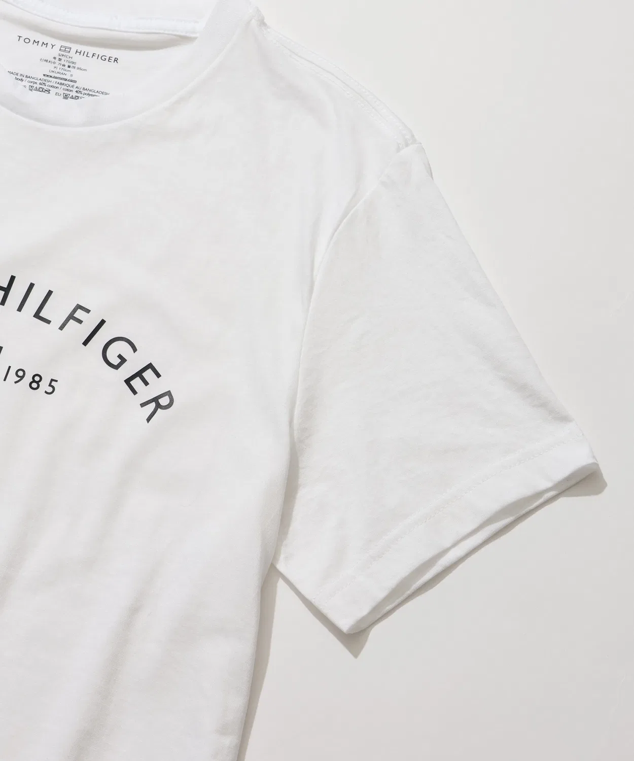 Мужская футболка с принтом TOMMY HILFIGER, Белый — фото 3