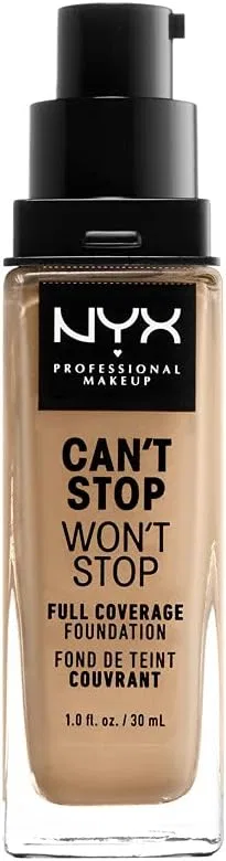 Тональное средство Cantostop One-Stop Full Coverage Foundation, Nyx Professional Makeup, 30 мл, бежевый