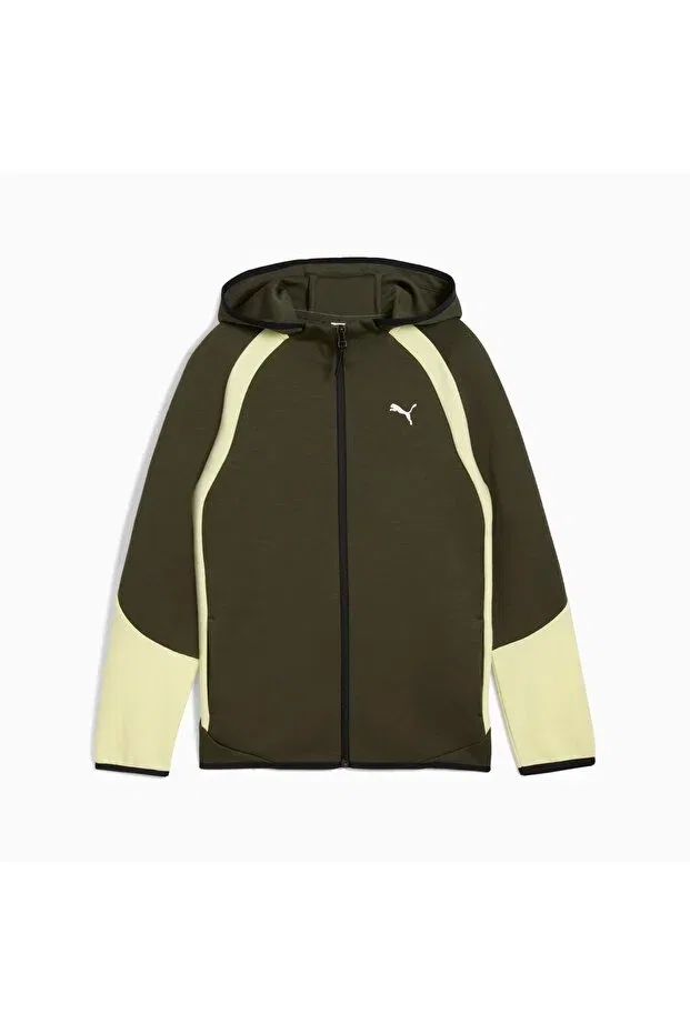 Детское худи для девочек с длинным рукавом Evostripe full-zip hoodie Puma, Green