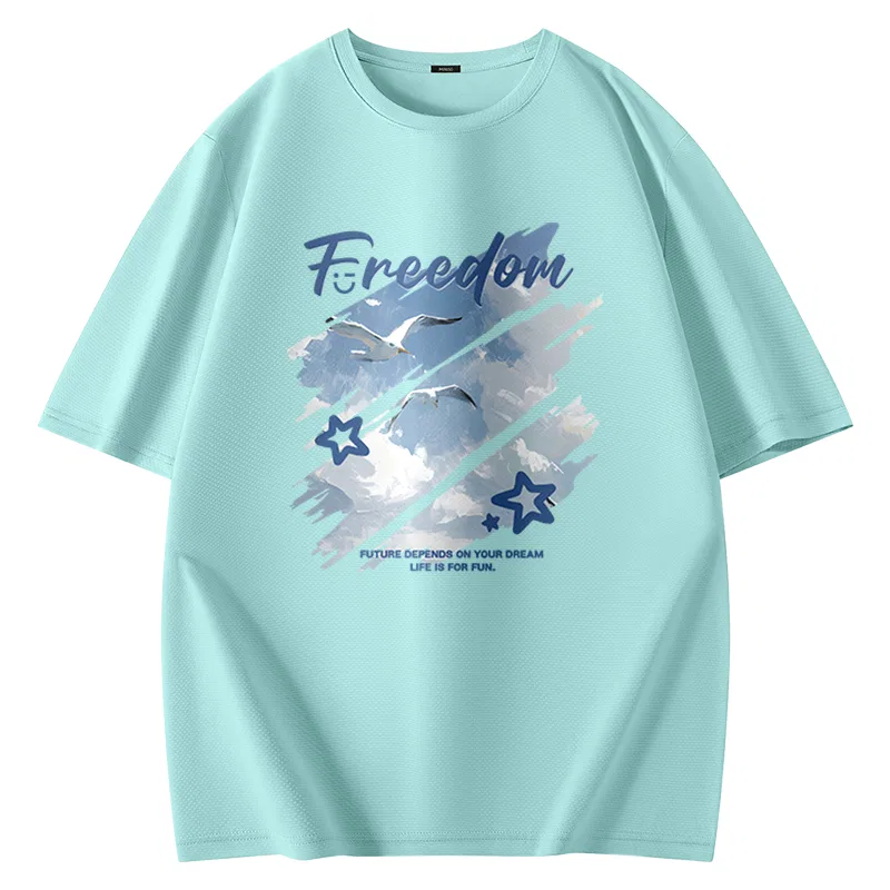 Футболка детская с коротким рукавом MINISO, Aqua Green